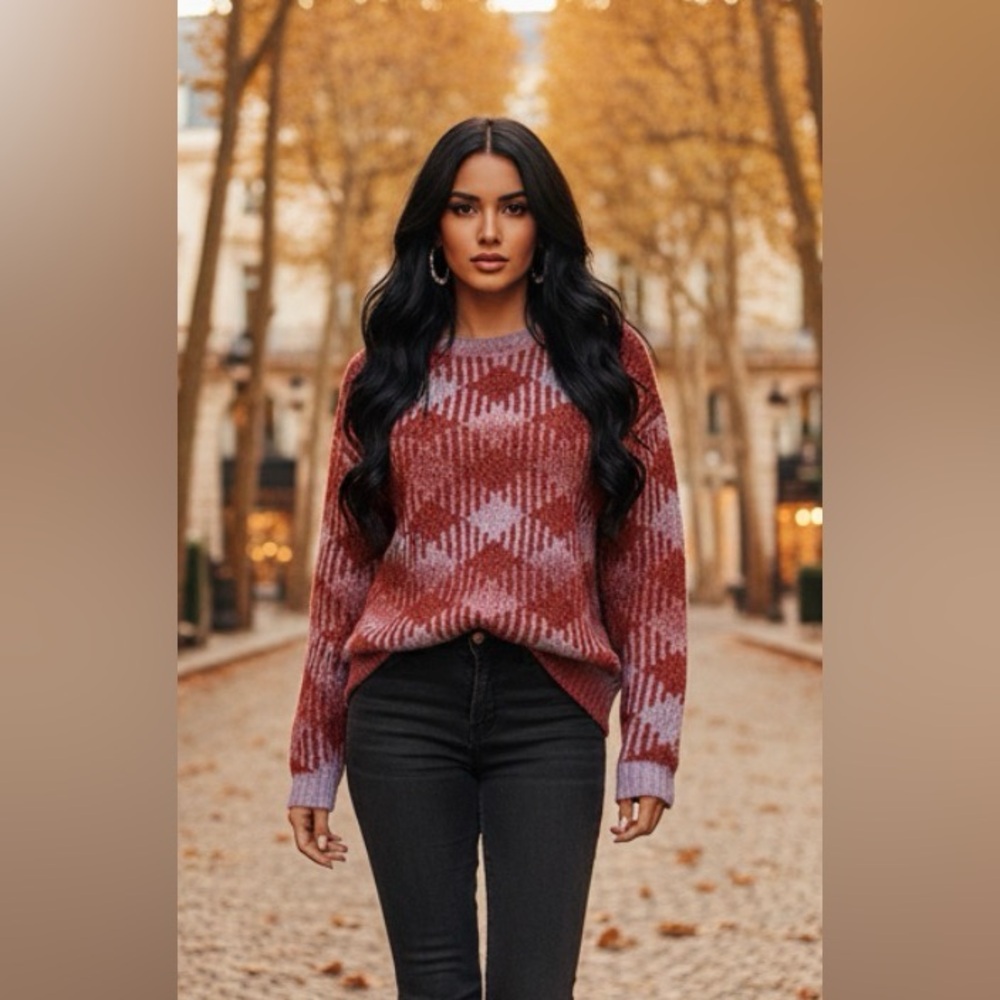 Diamond Design Sweater by Hem & Thread - Picture 2 of 5